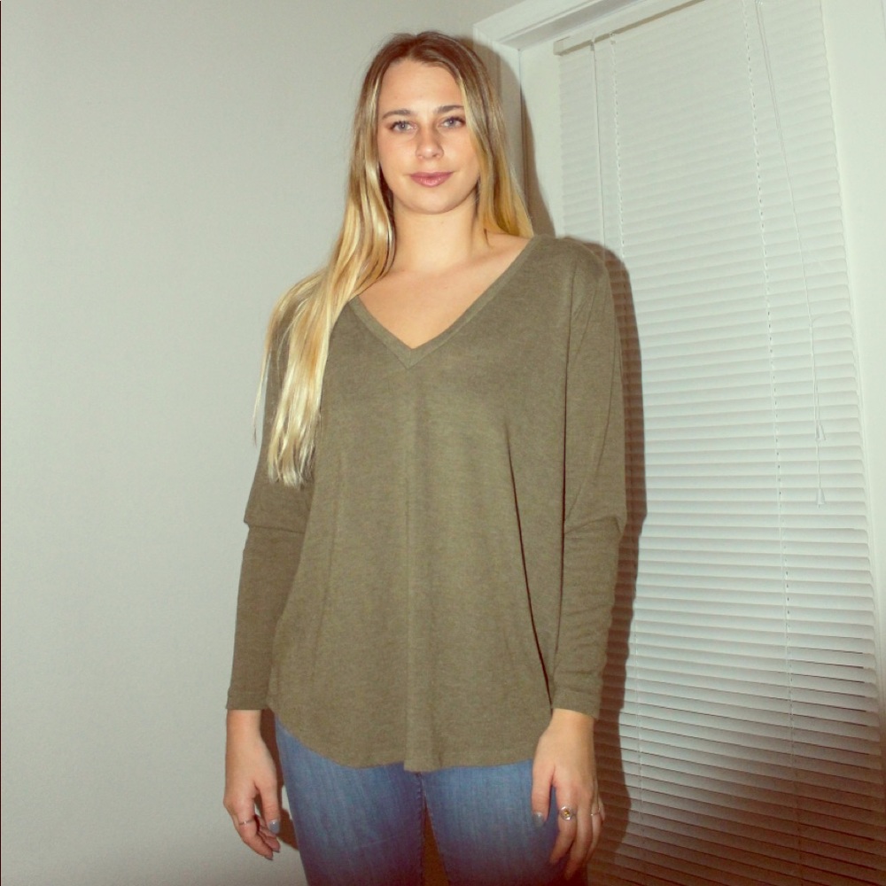 Green blouse